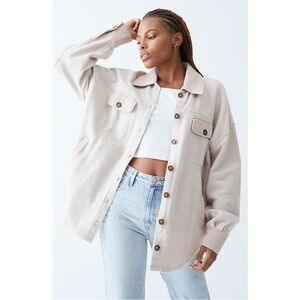 Pacsun Homecoming Button Down Shacket